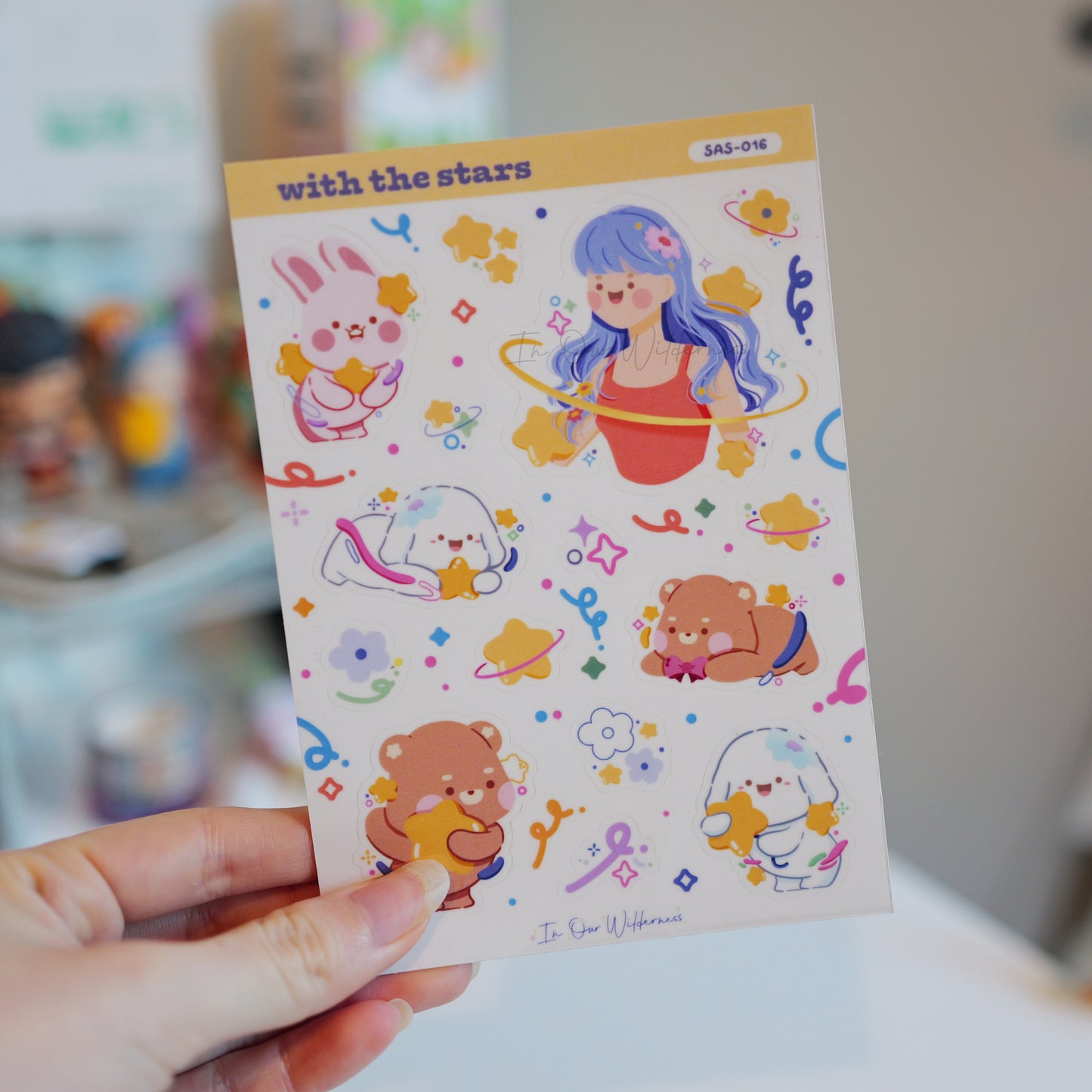 With the Stars Clear Stickersheet