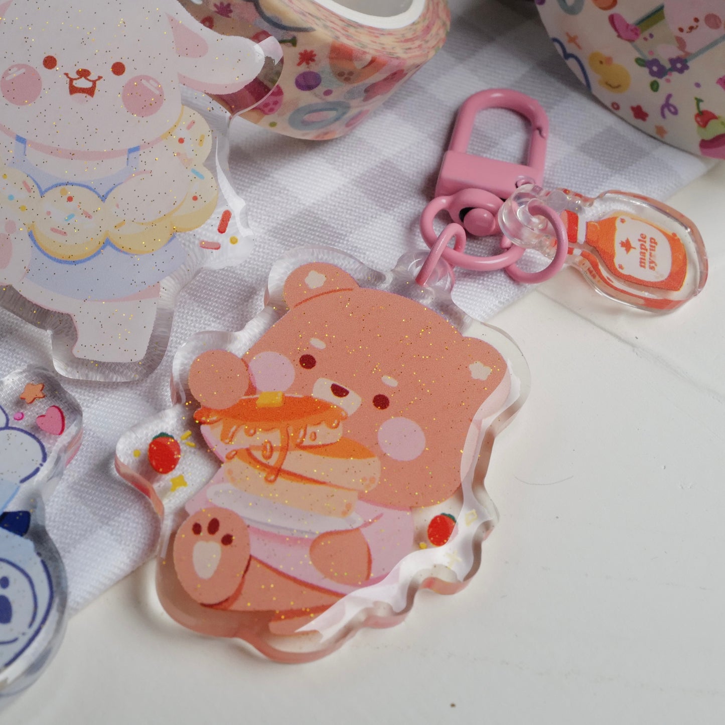 Brownie's Pancake w/ Mini Charm Keychain
