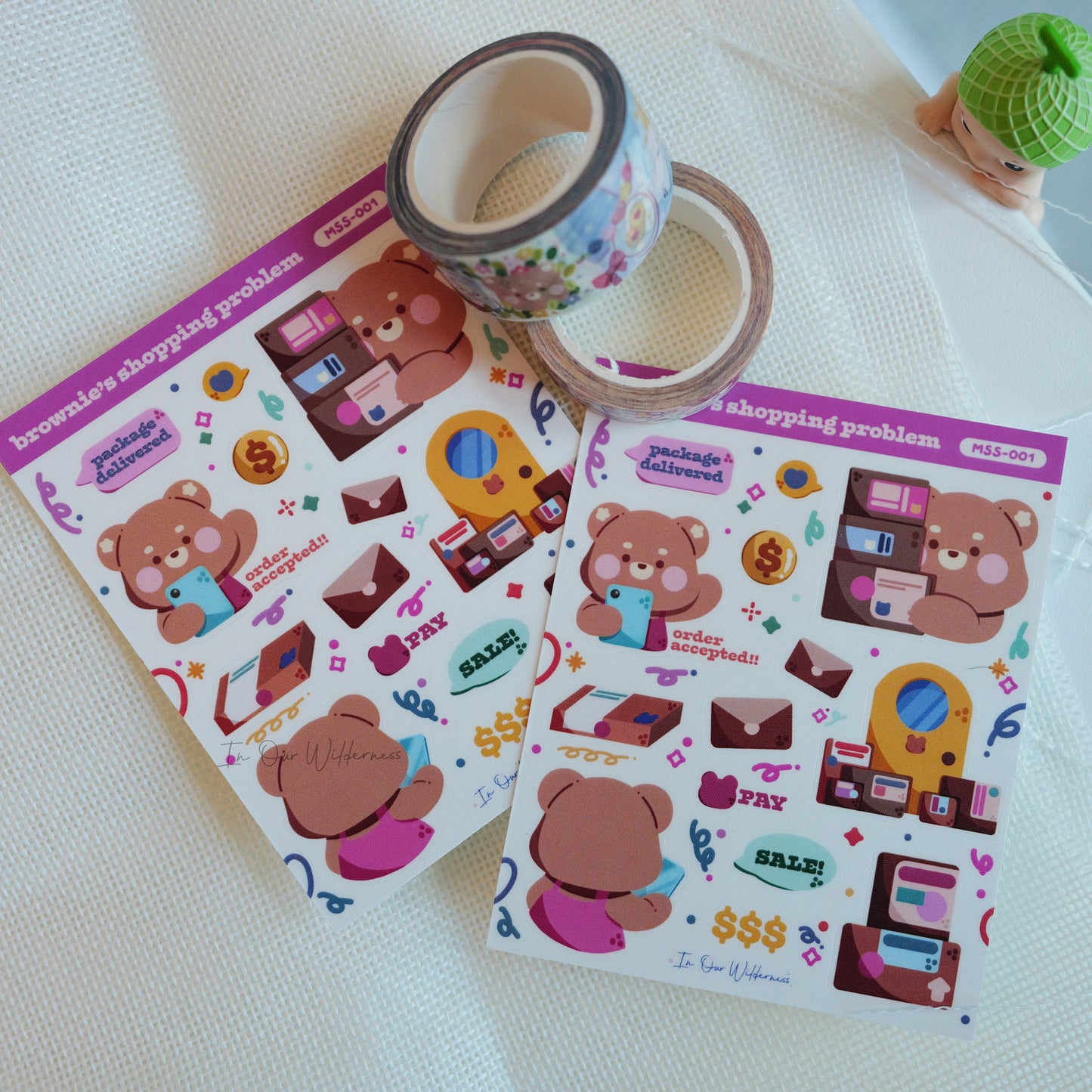 Brownie's Shopping Problem Mini Stickersheet