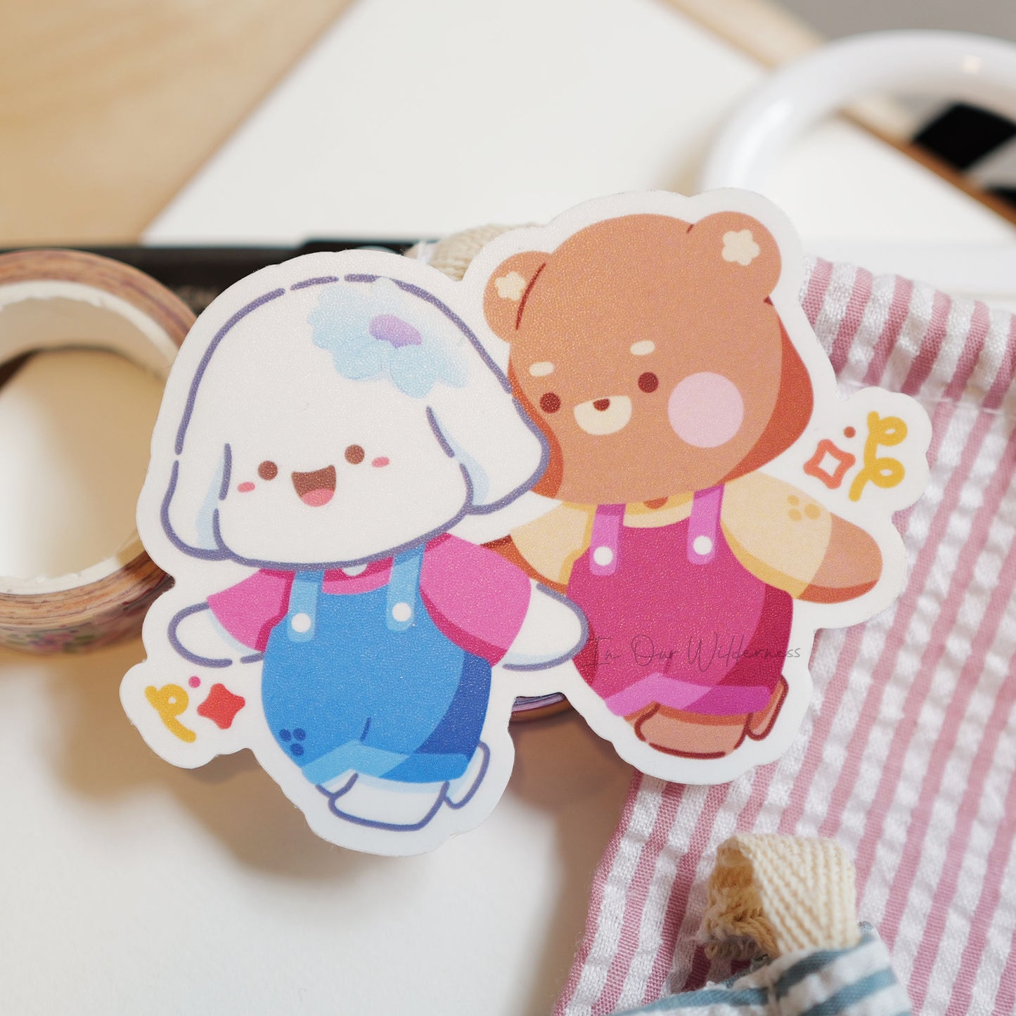 Brownie and Cloud Single Sticker