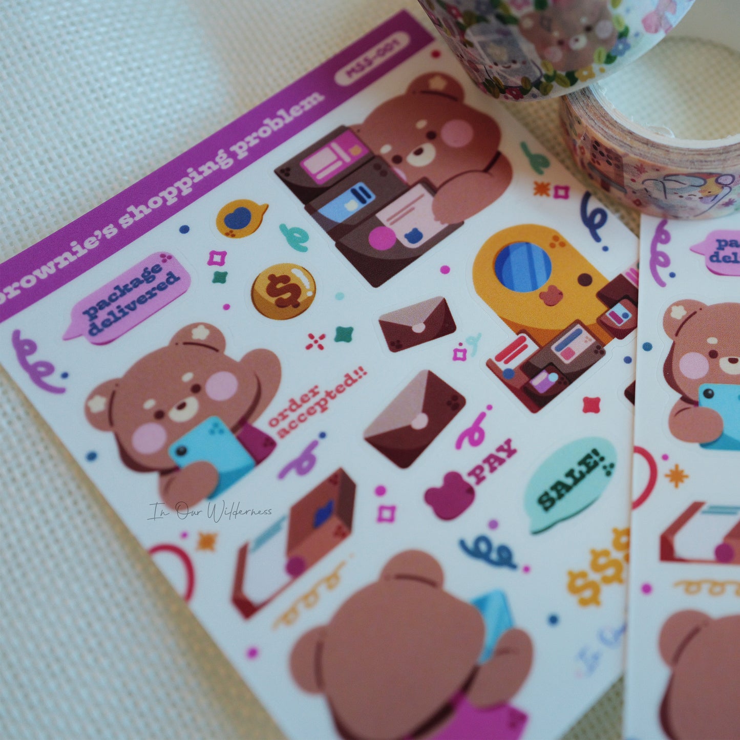 Brownie's Shopping Problem Mini Stickersheet