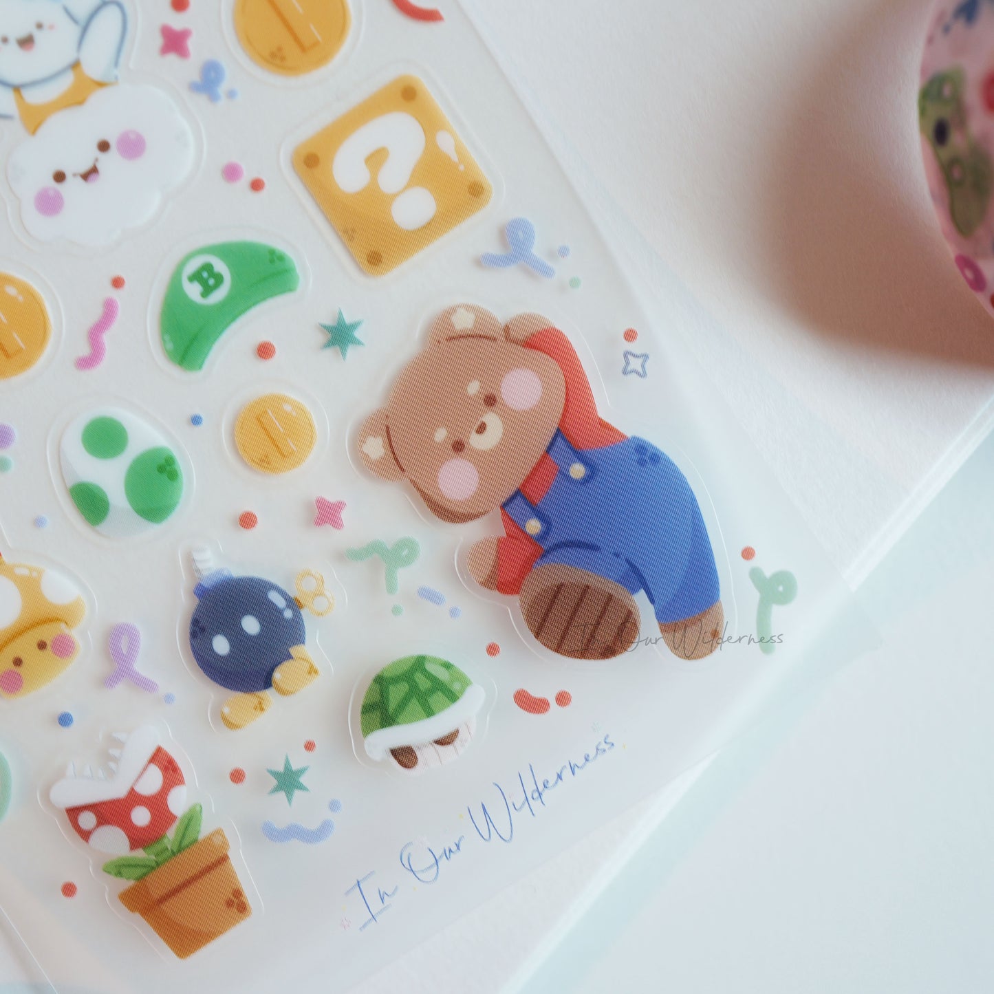 Brownio and Bonnigi Transparent Stickersheet