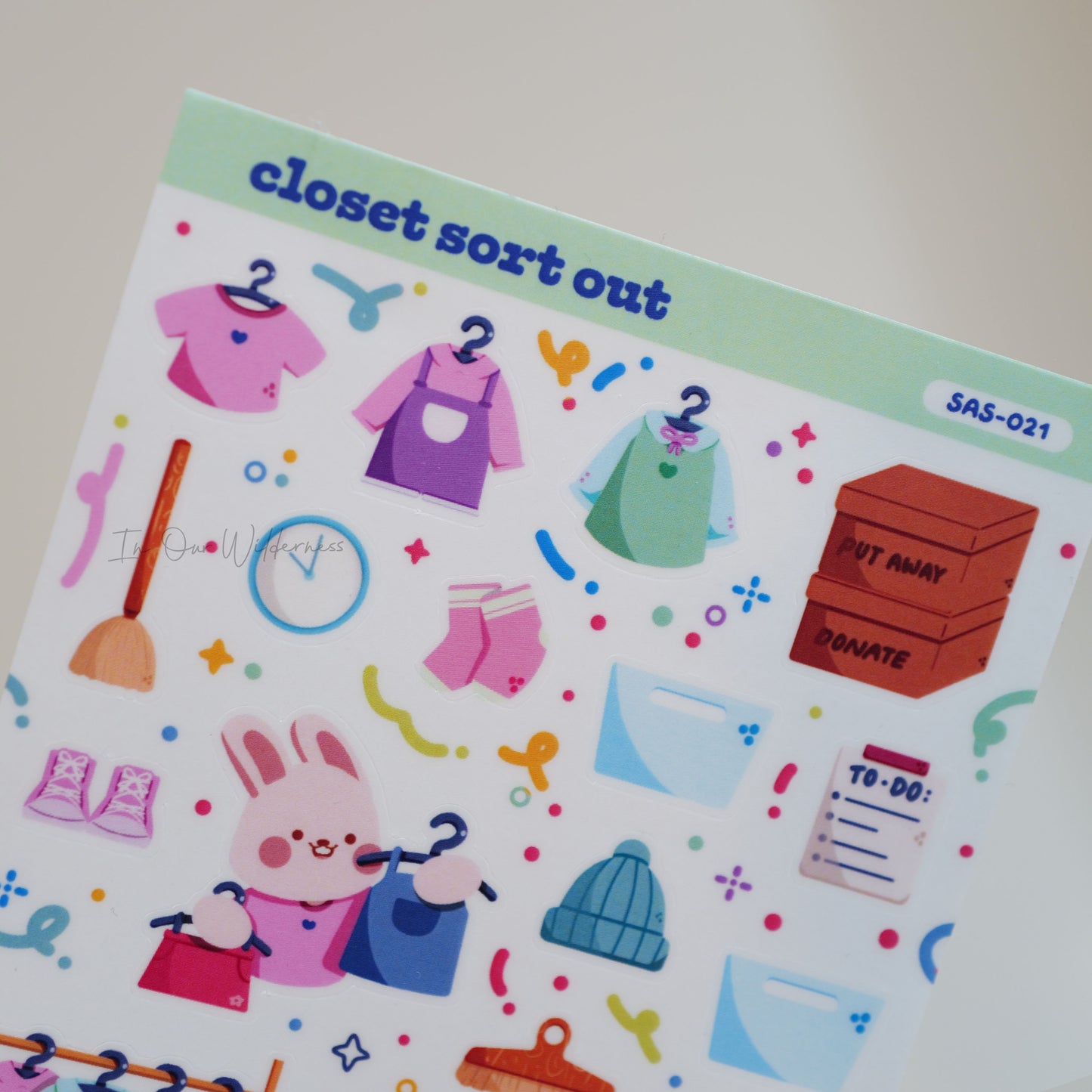 Closet Sort Out Sticker Sheet