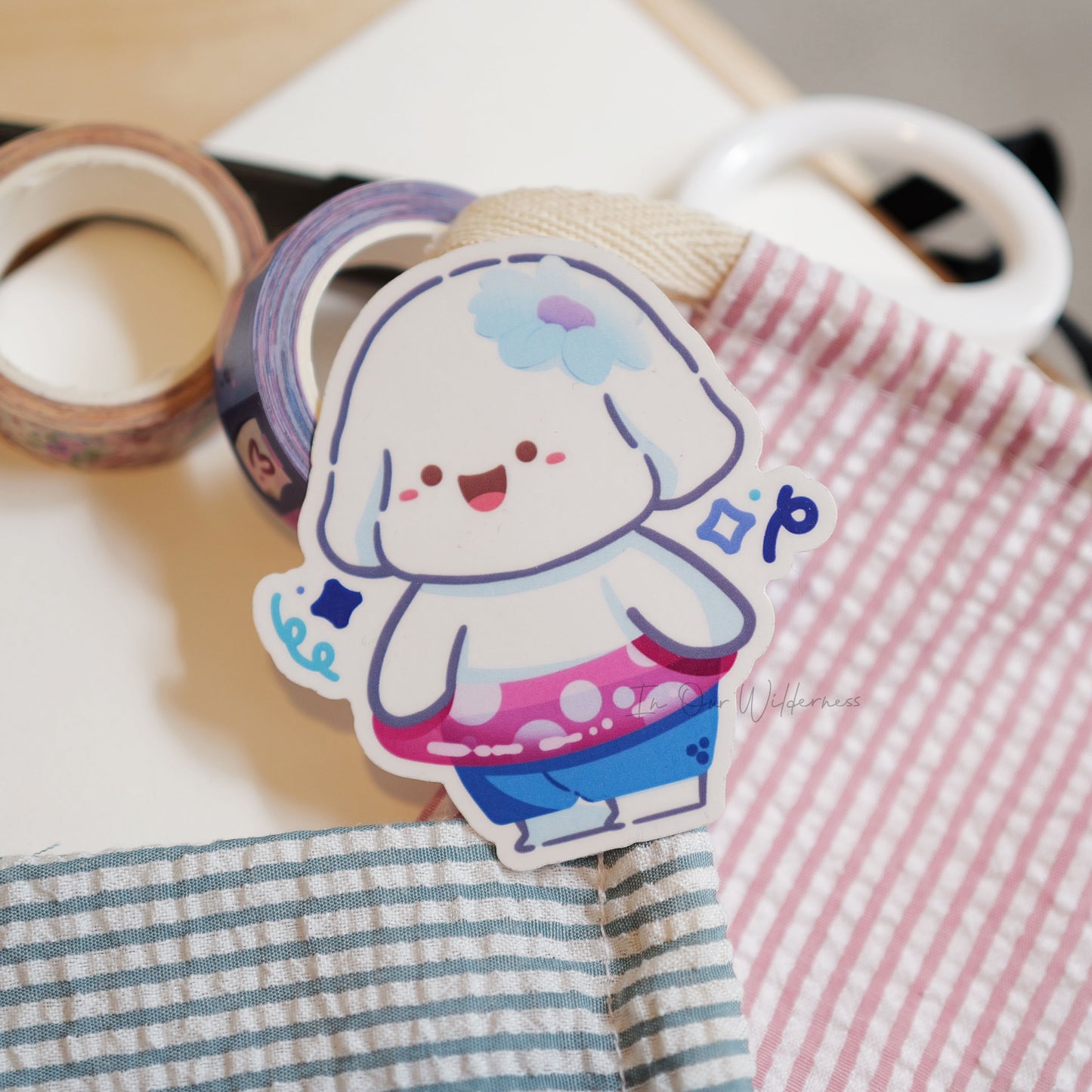 Cloud Swimming Single Sticker