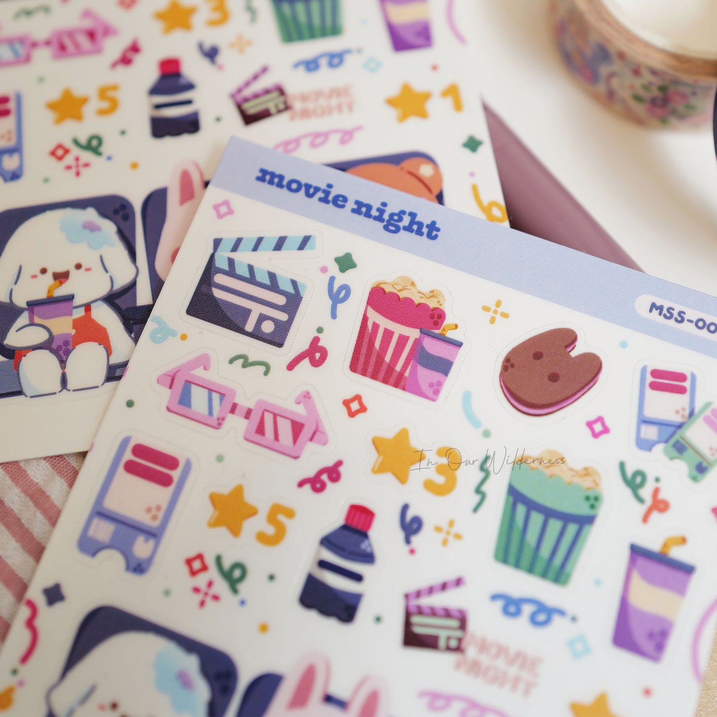 Movie Night Mini Stickersheet