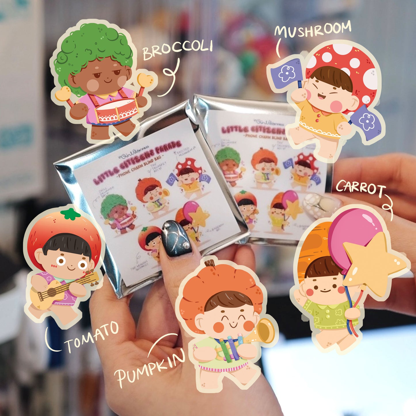 Little Citizens Phone Charm Blind Box