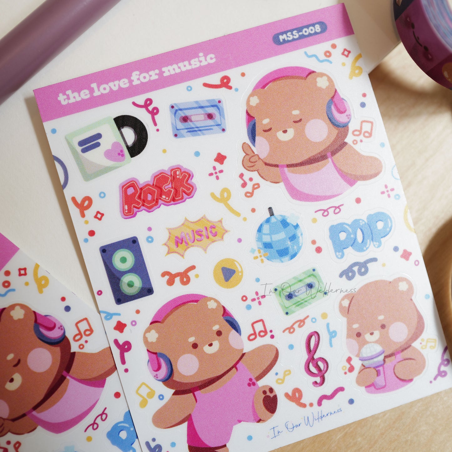 The Love for Music Mini Stickersheet