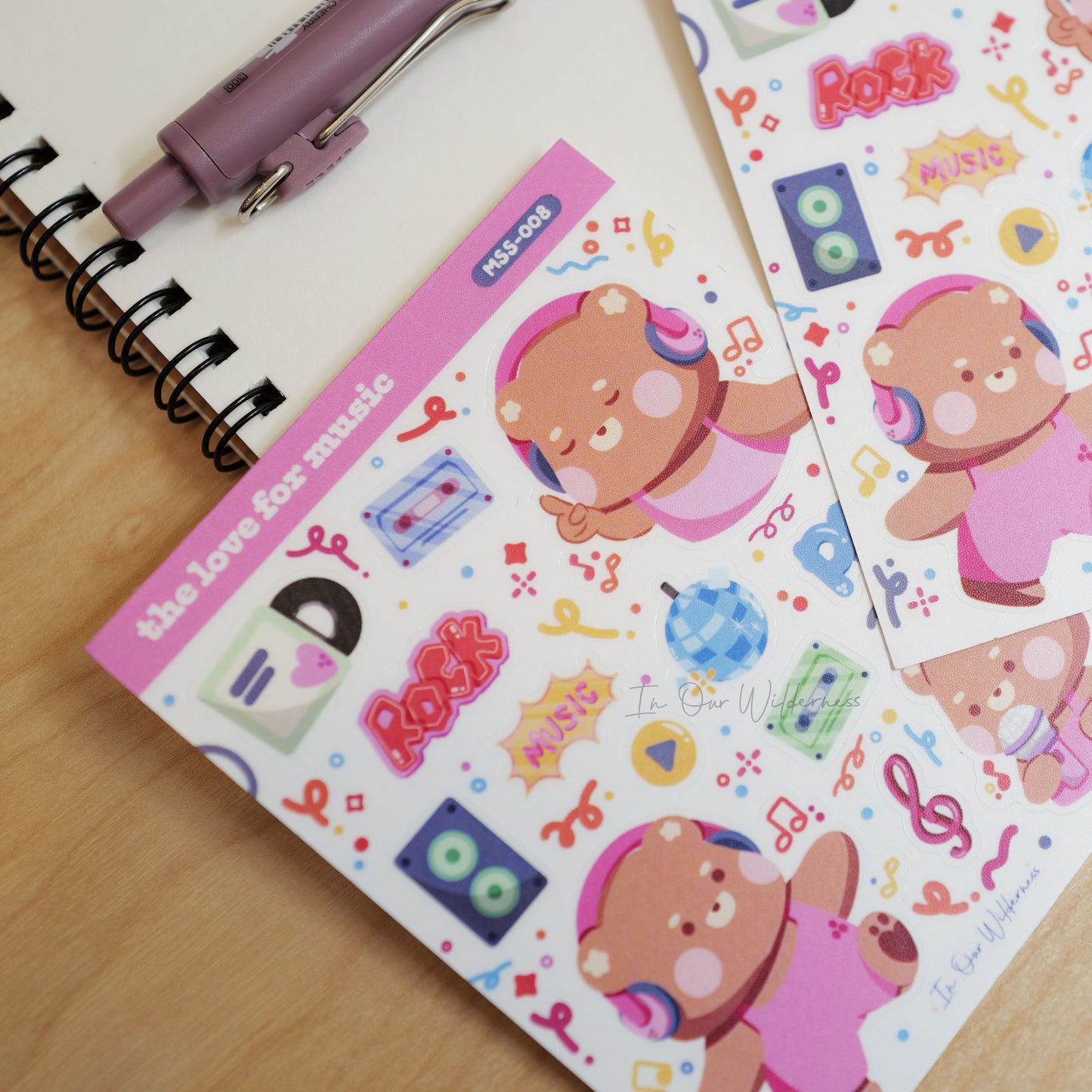 The Love for Music Mini Stickersheet
