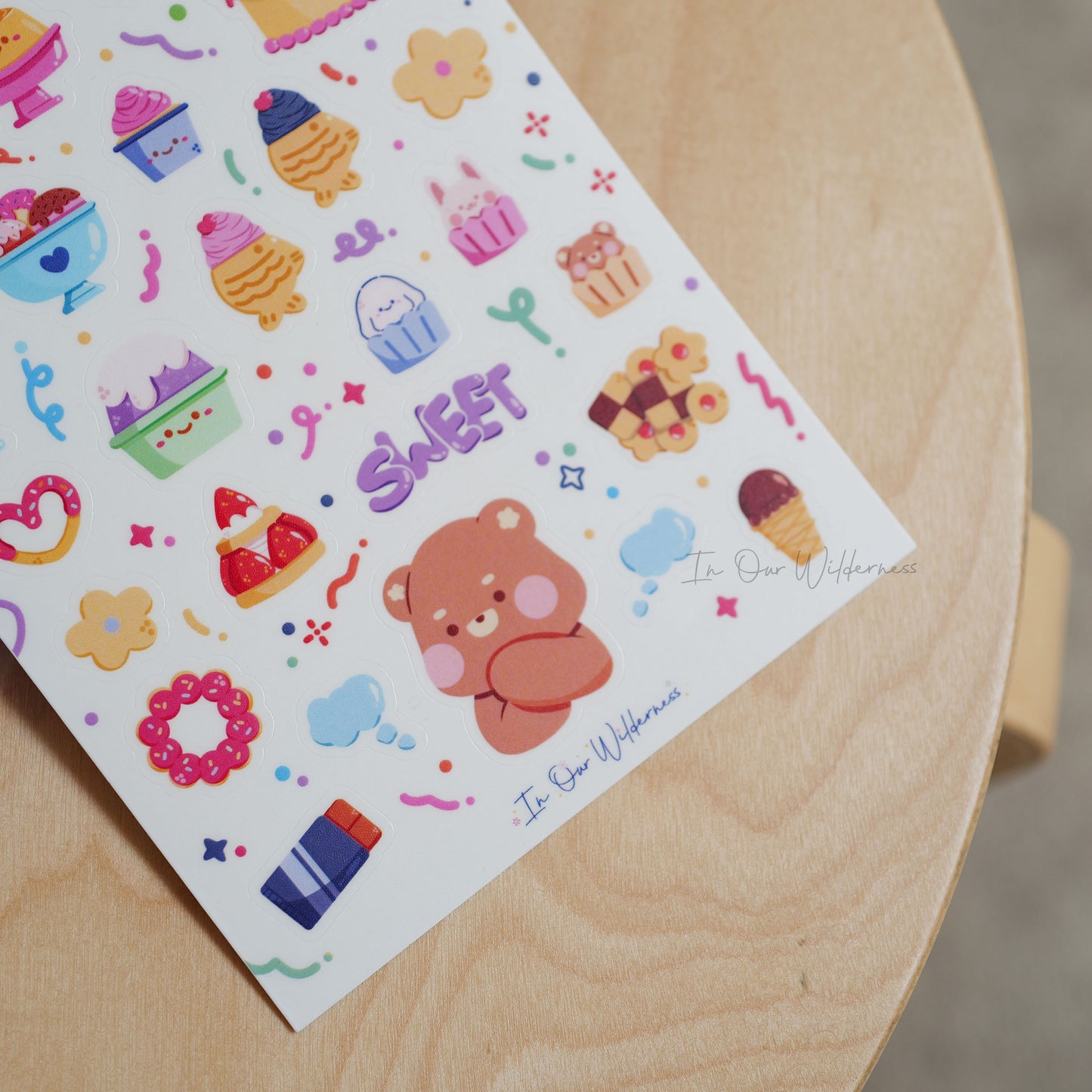 The Love for Desserts Sticker Sheet