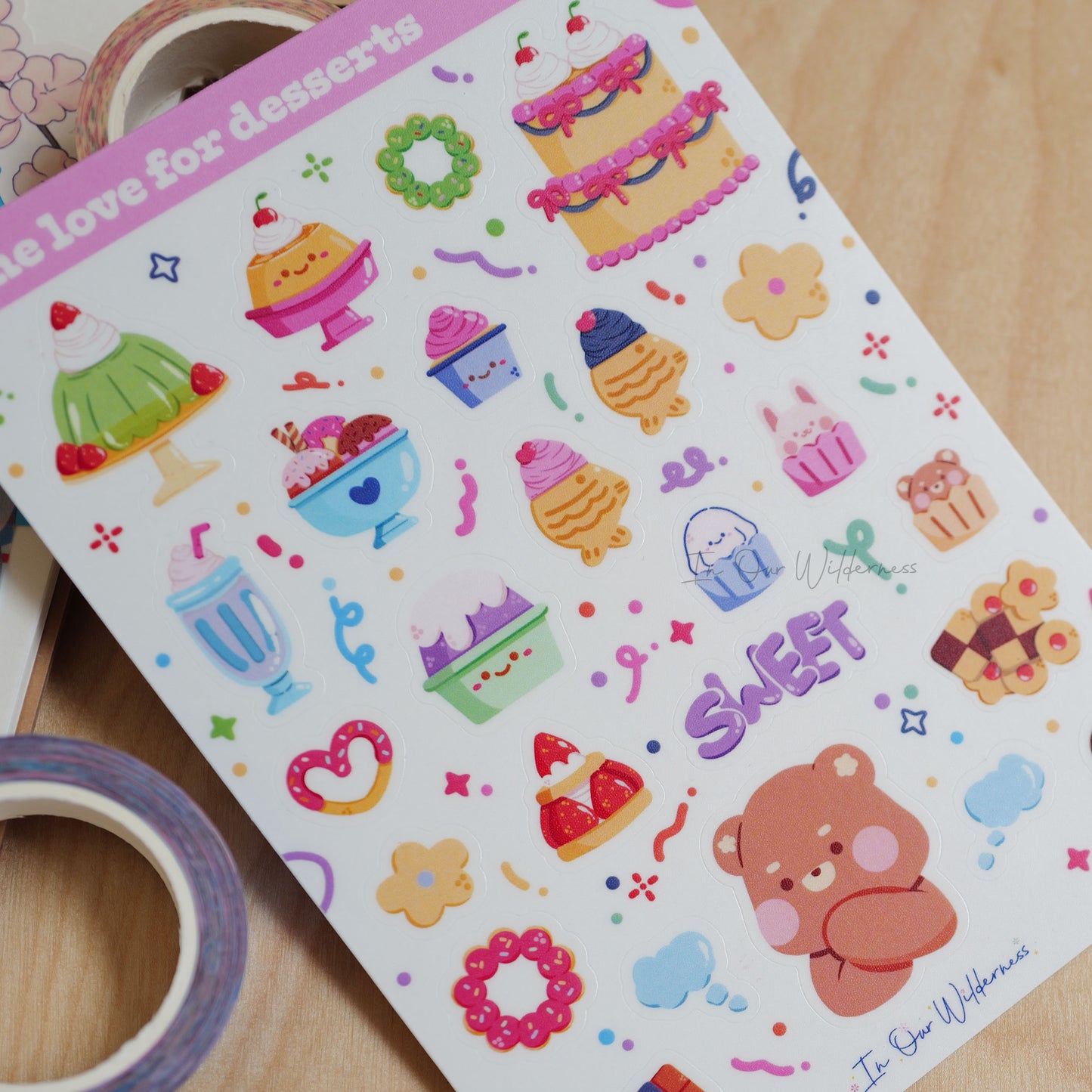 The Love for Desserts Sticker Sheet