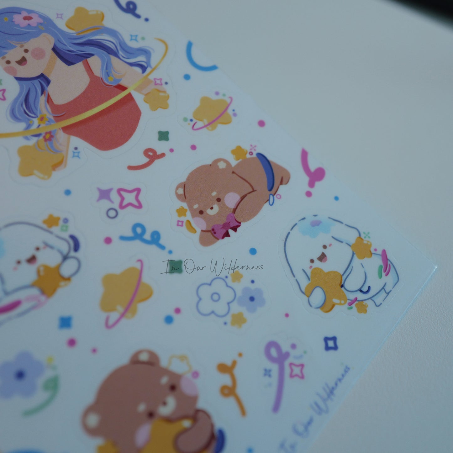 With the Stars Clear Stickersheet