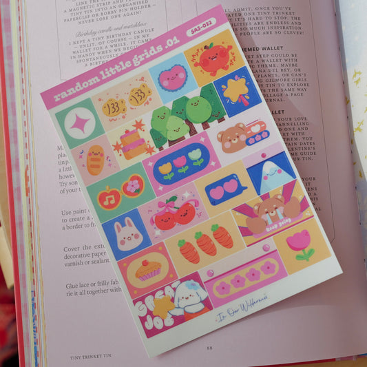 Random Little Grids .01 Sticker Sheet