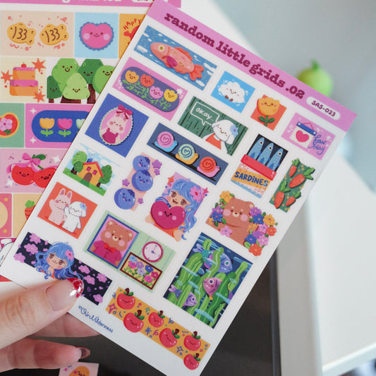 Random Little Grids .02 Sticker Sheet