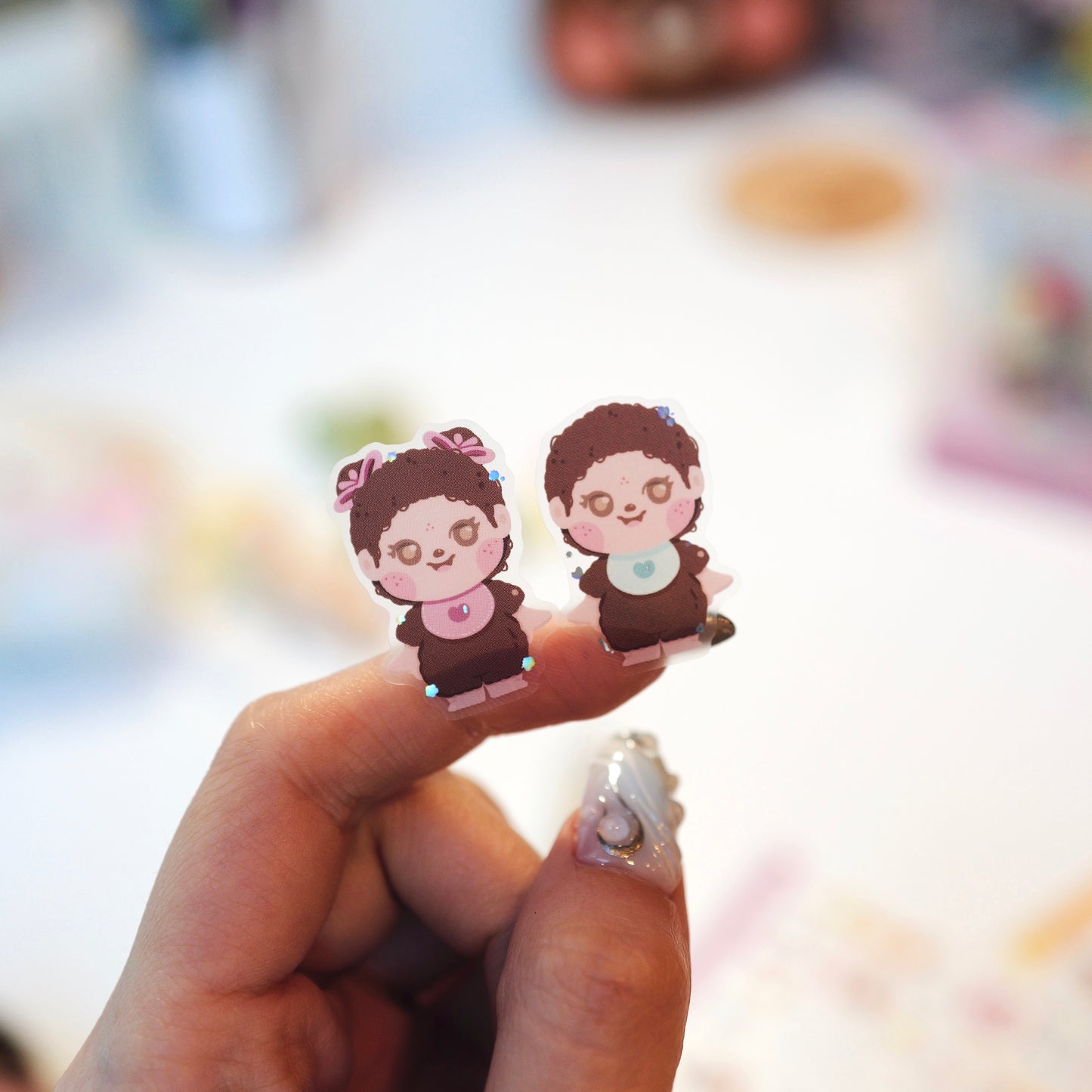 Me and my trinkets HOLO finish transparent stickersheet