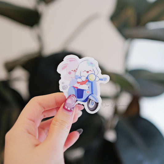 Bonnie and Cloud Scooter Single Sticker