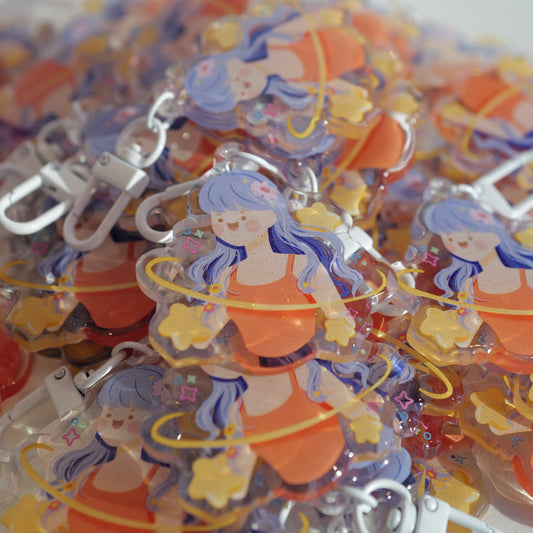 Mauvey and the Stars Keychain