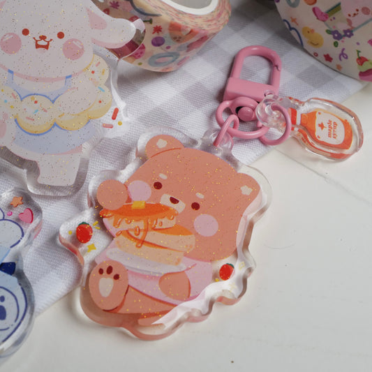 Brownie's Pancake w/ Mini Charm Keychain