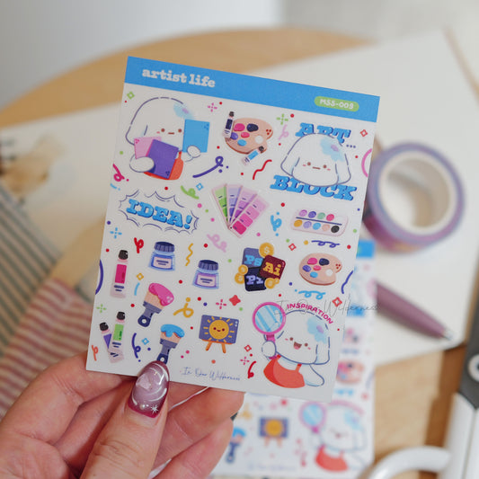 Artist Life Mini Stickersheet