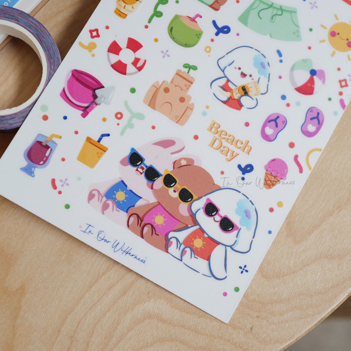 Beach Day Sticker Sheet