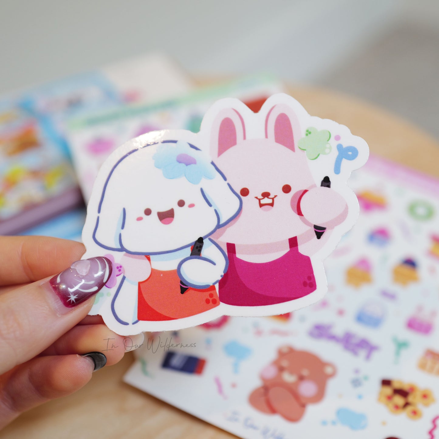 Bonnie and Cloud the Artist Single Sticker