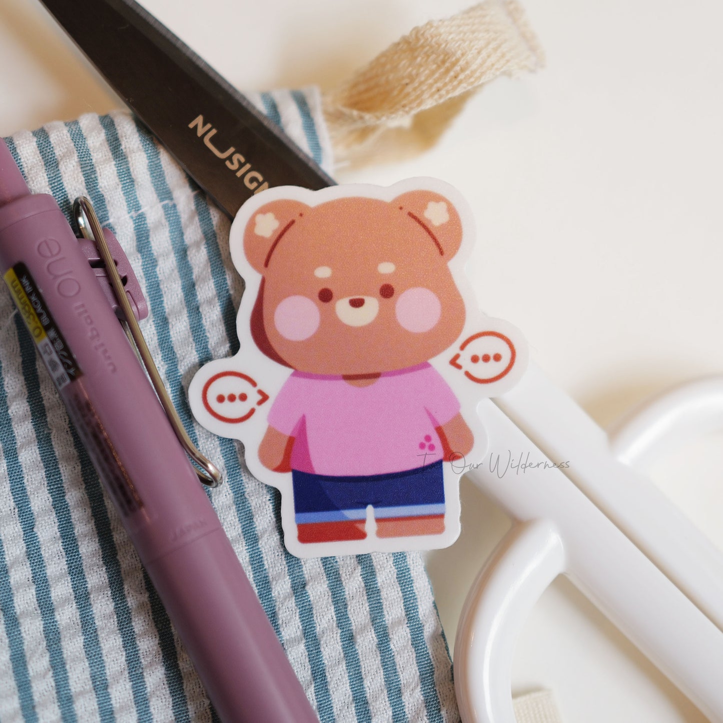 Brownie Blank Stare Single Sticker