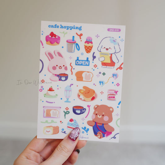 Cafe Hopping Stickersheet