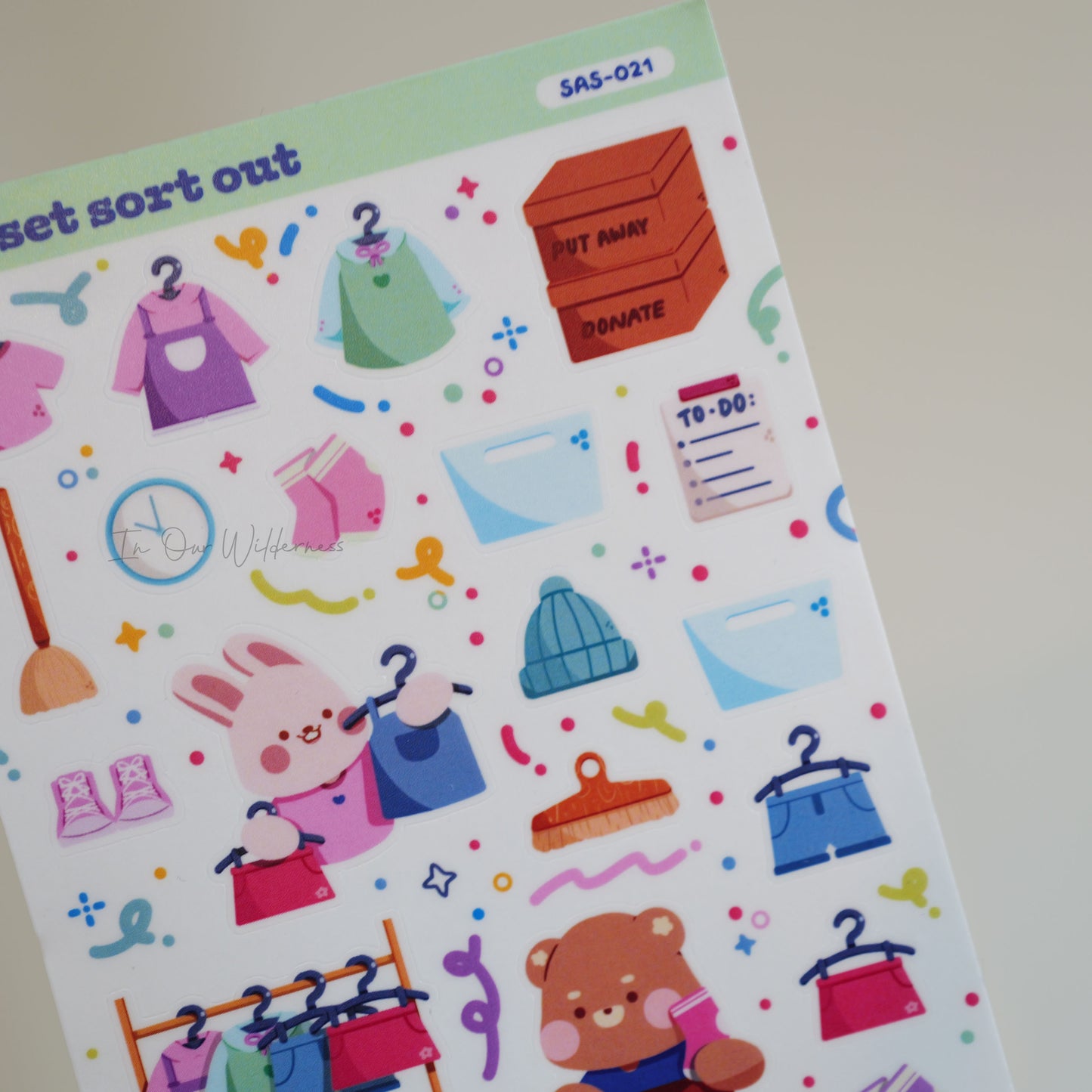 Closet Sort Out Sticker Sheet