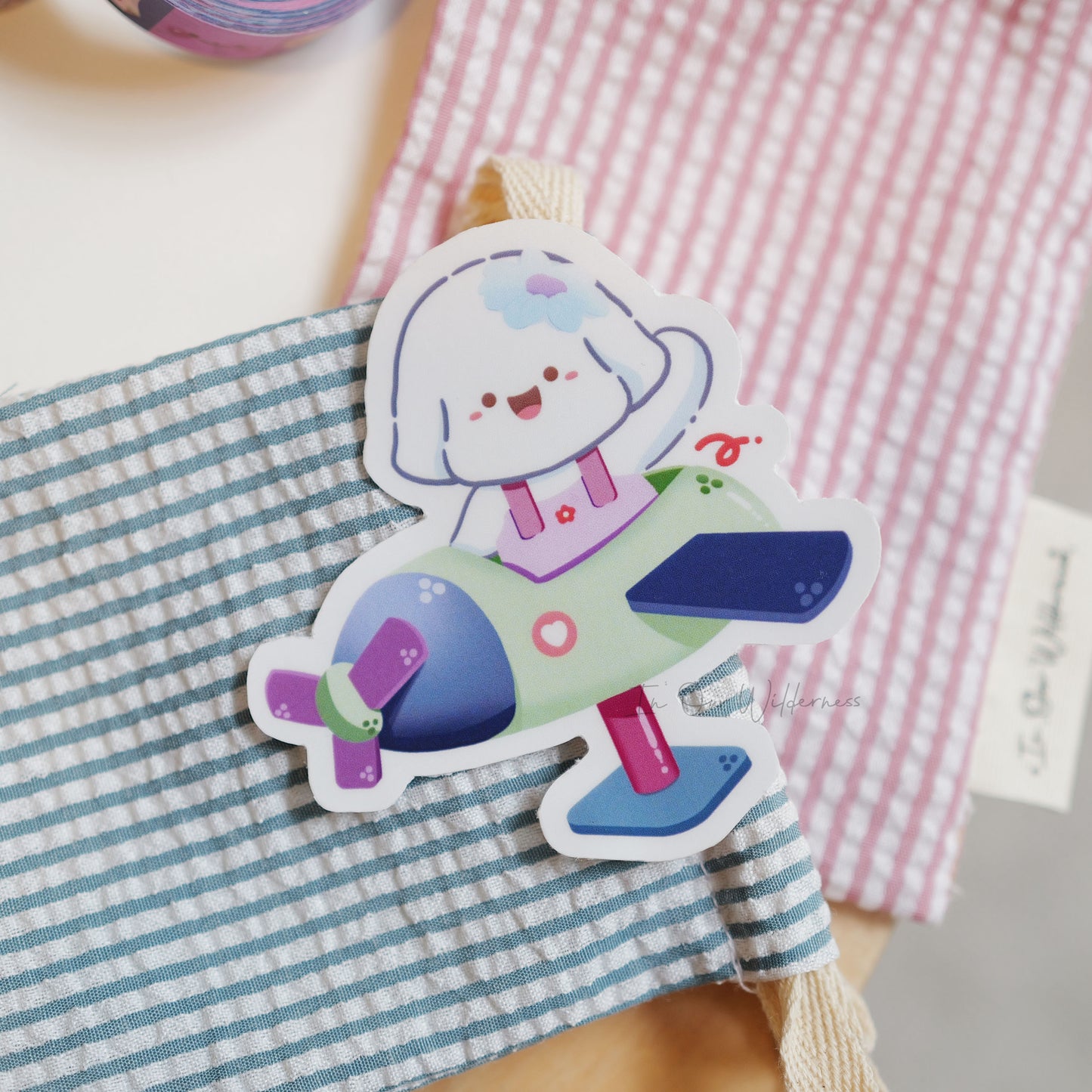 Cloud's Plane Single Sticker