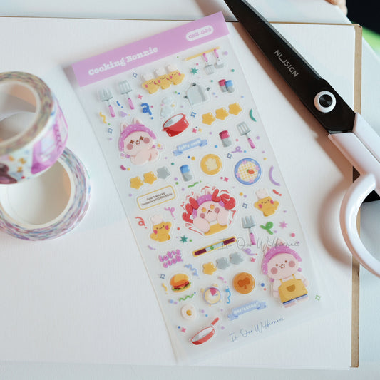 Cooking Bonnie Transparent Stickersheet