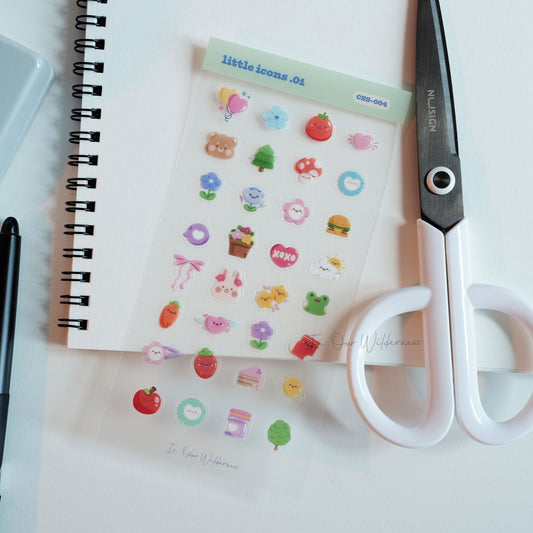 Little Icons .01 Transparent Stickersheet
