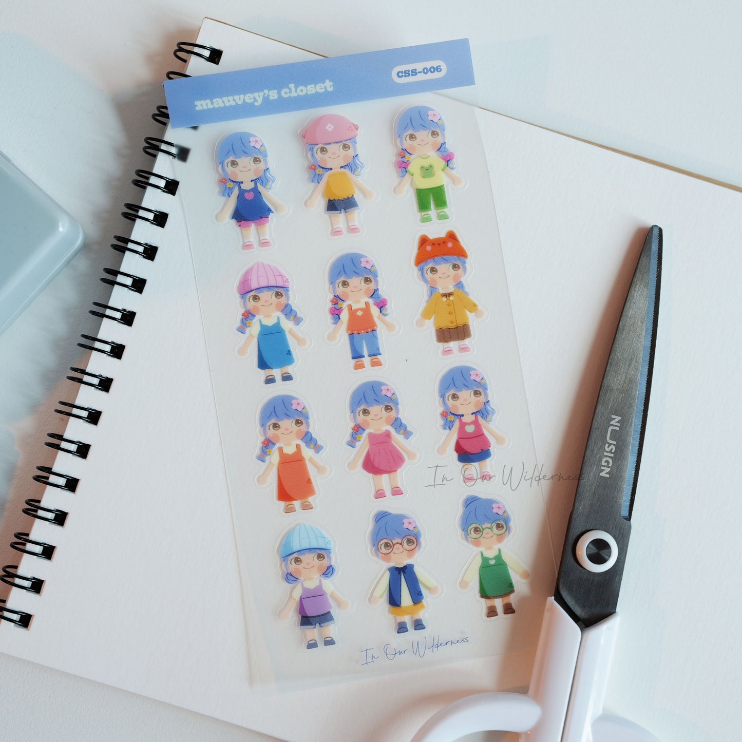 Mauvey's Closet Transparent Stickersheet