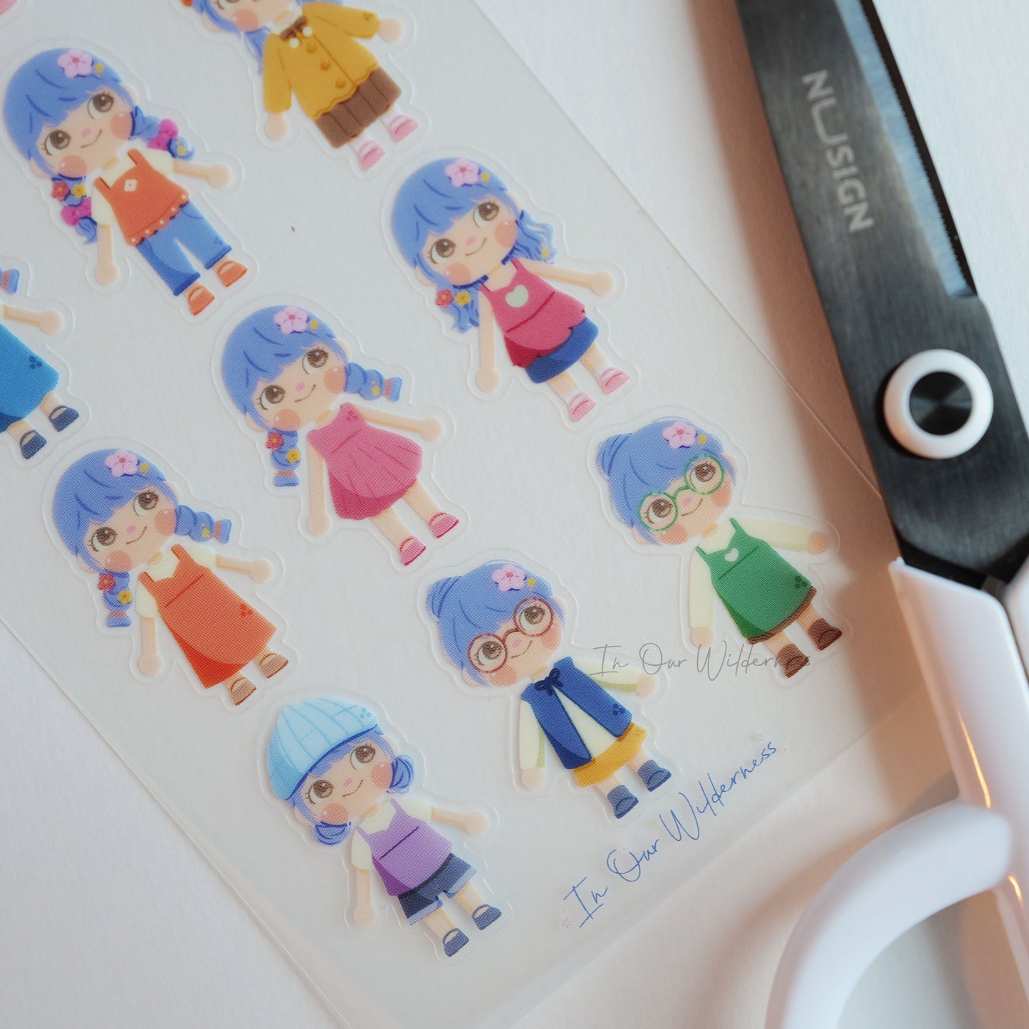 Mauvey's Closet Transparent Stickersheet