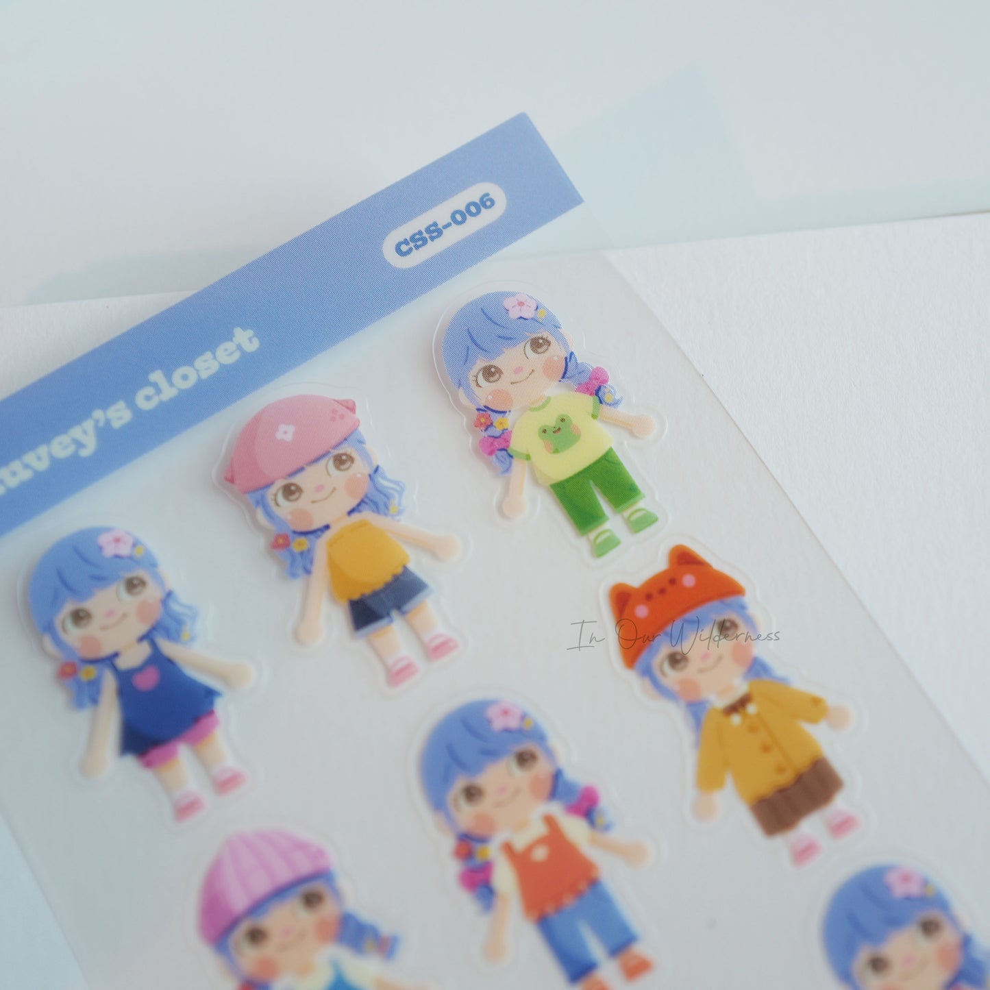 Mauvey's Closet Transparent Stickersheet