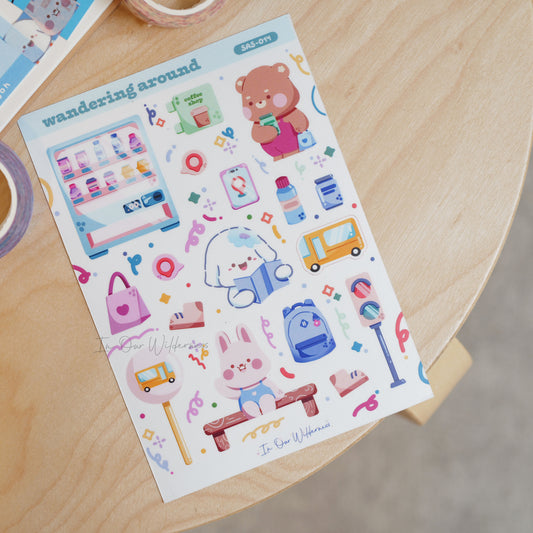Wandering Around Stickersheet